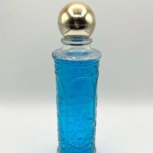 Avon Winter Garden Occur! Blue Cologne Glass Bottle Full